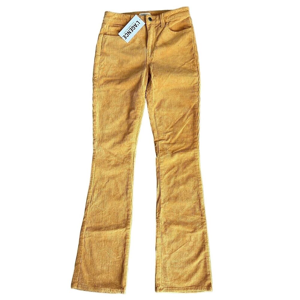 L’Agence Corduroy Pants Womens Size 25 Oriana Mustard Yellow